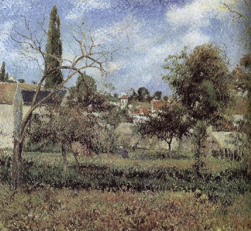 Camille Pissarro garden oil painting image